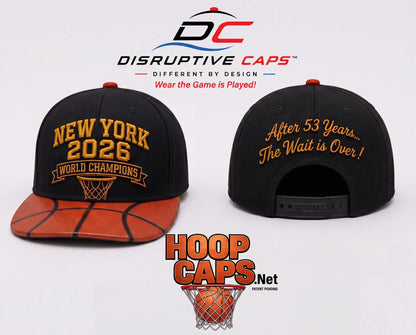 New York Championship Commemorative Hoop Cap™ with Basketball Brim - Limited Collectors Edition